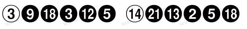 Circle Number字体转换